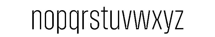 Zuume Extra Light Font LOWERCASE