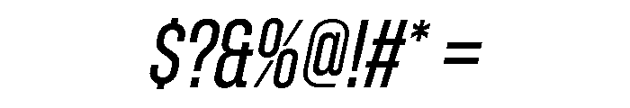 Zuume Regular Italic Font OTHER CHARS