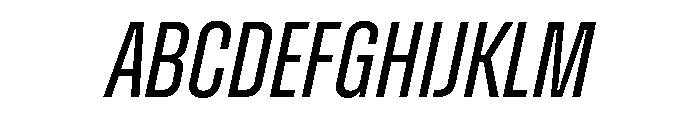 Zuume Regular Italic Font UPPERCASE