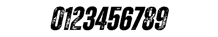 Zuume Rough Bold Italic Font OTHER CHARS