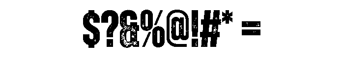 Zuume Rough Bold Font OTHER CHARS
