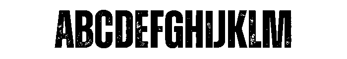 Zuume Rough Bold Font UPPERCASE