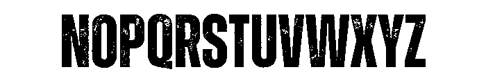 Zuume Rough Bold Font LOWERCASE
