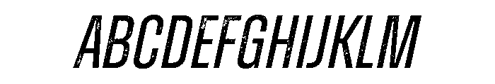 Zuume Rough Regular Italic FONT