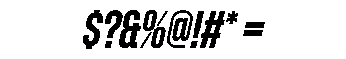 Zuume Semi Bold Italic Font OTHER CHARS