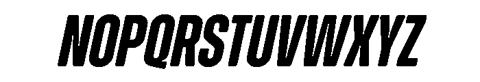 Zuume Soft Bold Italic Font UPPERCASE