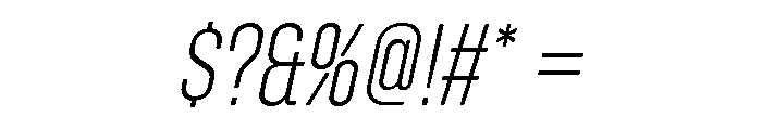 Zuume Soft Extra Light Italic Font OTHER CHARS