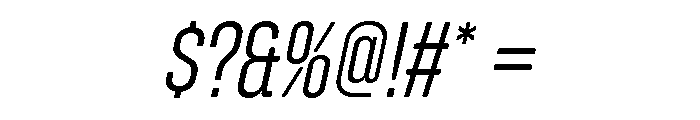 Zuume Soft Light Italic Font OTHER CHARS
