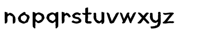 ZW Chunhyangjeon Bold Font LOWERCASE