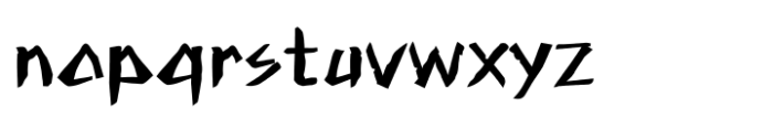 ZW Hwaryongdo Bold Font LOWERCASE