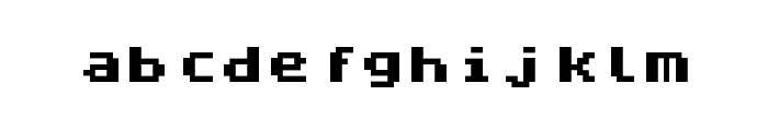ZX Spectrum-7 Bold Font LOWERCASE