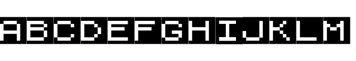 ZX81 Font LOWERCASE