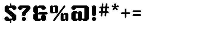ZXA Regular Font OTHER CHARS