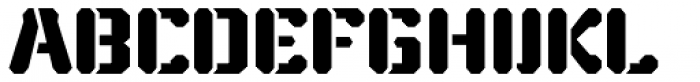 ZXA Stencil Font UPPERCASE