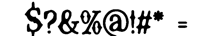 Zyair Font OTHER CHARS