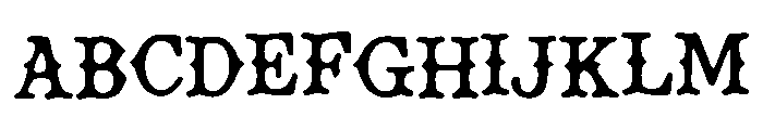 Zyair Font UPPERCASE