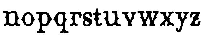 Zyair Font LOWERCASE