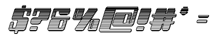 Zyborgs Chrome Italic Font OTHER CHARS