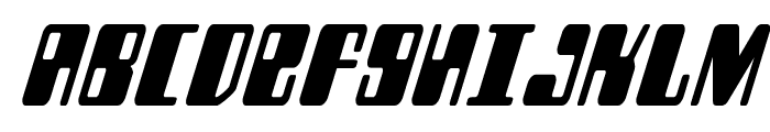 Zyborgs Condensed Italic Font UPPERCASE