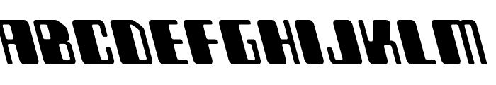 Zyborgs Leftalic Font LOWERCASE