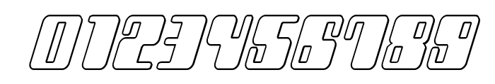 Zyborgs Outline Italic Font OTHER CHARS