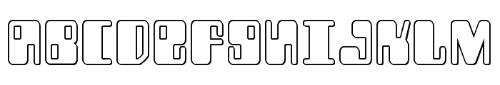 Zyborgs Outline Font UPPERCASE