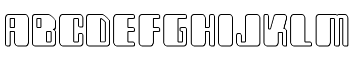 Zyborgs Outline Font LOWERCASE