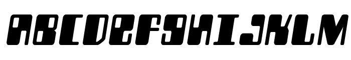 Zyborgs Semi-Italic Font UPPERCASE