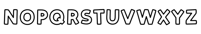 Zyzol Outline Font UPPERCASE