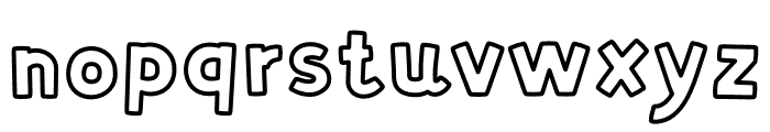Zyzol Outline Font LOWERCASE