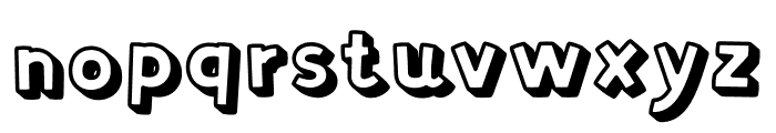 Zyzol Shadow Font LOWERCASE