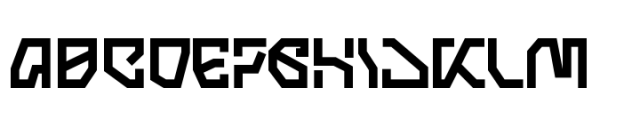 Zyberon Font UPPERCASE