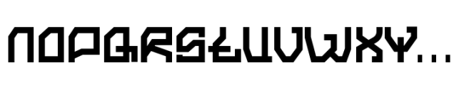 Zyberon Font LOWERCASE