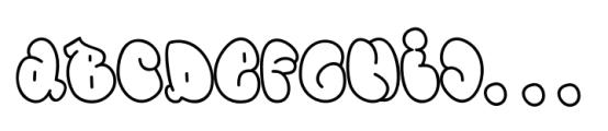 Zybo Pop Deco Outline FONT
