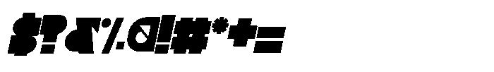 Zyntrax Italic Font OTHER CHARS