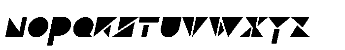 Zyntrax Italic Font UPPERCASE
