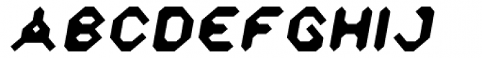 Zyprexia Bold Oblique Font UPPERCASE