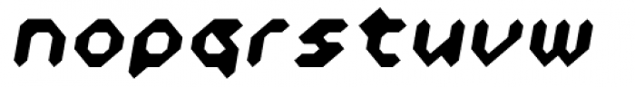 Zyprexia Bold Oblique Font LOWERCASE