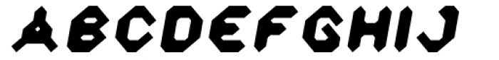 Zyprexia ExtraBold Oblique Font UPPERCASE