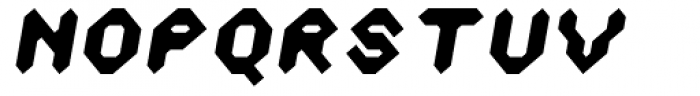 Zyprexia ExtraBold Oblique Font UPPERCASE