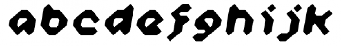 Zyprexia ExtraBold Oblique Font LOWERCASE