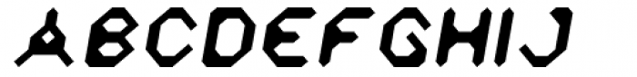 Zyprexia Oblique Font UPPERCASE