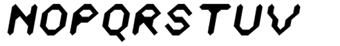 Zyprexia Oblique Font UPPERCASE