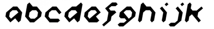 Zyprexia Oblique Font LOWERCASE