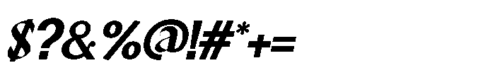 Zyvara Italic Regular Font OTHER CHARS