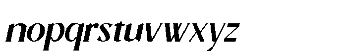 Zyvara Italic Regular Font LOWERCASE