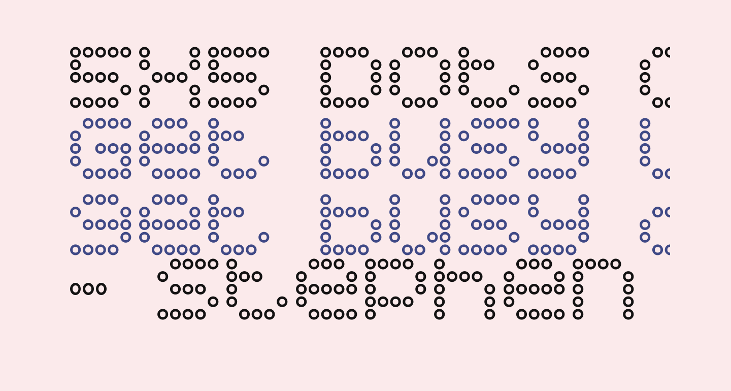 5x5 Dots Outline Free Font What Font Is