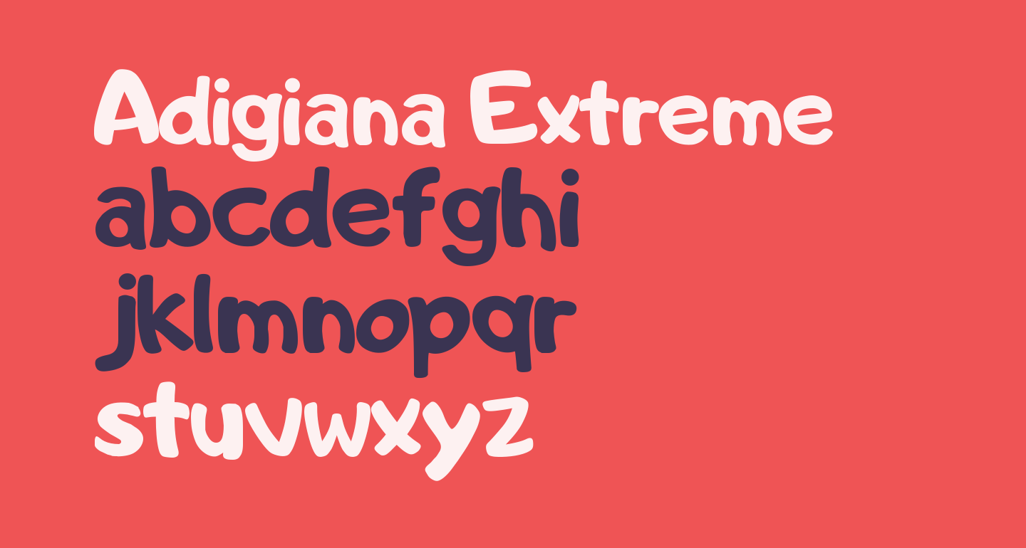 Adigiana Extreme free Font What Font Is