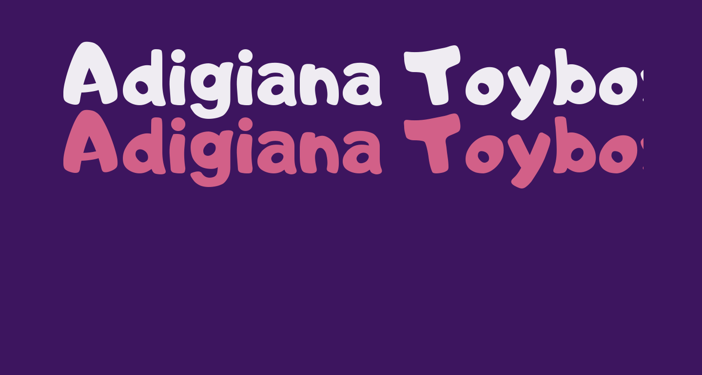 Adigiana Toybox Regular free Font What Font Is