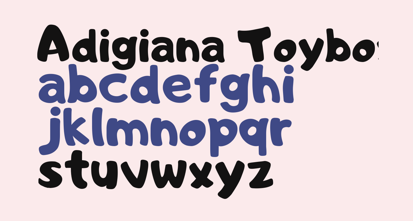 Adigiana Toybox Regular free Font What Font Is